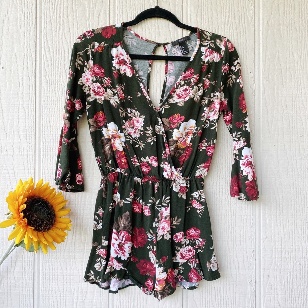 Forever 21 Floral Romper
